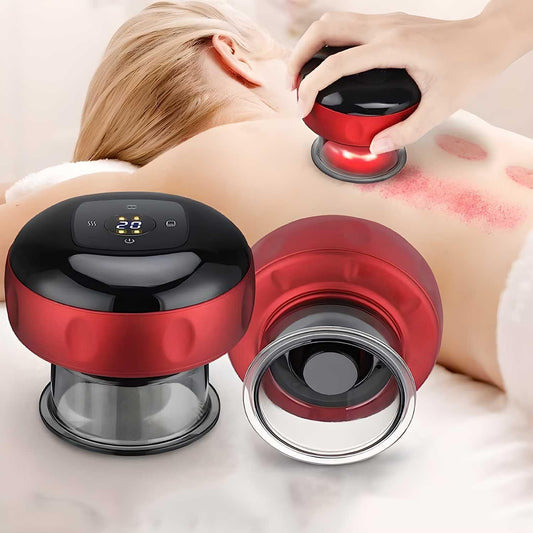 Electric Cupping Therapy Machine – Smart Cupping Massager with 12-Level Adjustable Temperature & Suction